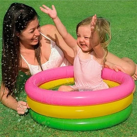 استخر بادی کودک سه حلقه اینتکس 57107 قطر 61 سانت