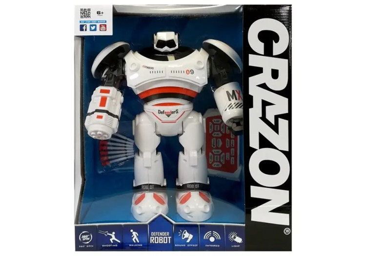 ربات کنترلی تیرانداز شارژی crazon