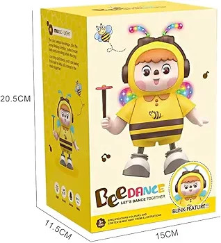 زنبور رقاص و موزیکال هدفون دار Dancing and musical bee model toy with headphones کد 63-373