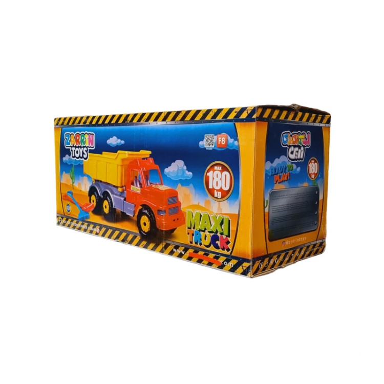 کامیون پلاستیکی بزرگ زرین تویز MAXI TRUCK کد 20 با تحمل 180 کیلوگرم بار