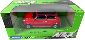 ماکت ماشین فلزی مینی کوپر 1300 ویلی Mini Cooper 1300 welly مقیاس 1:24