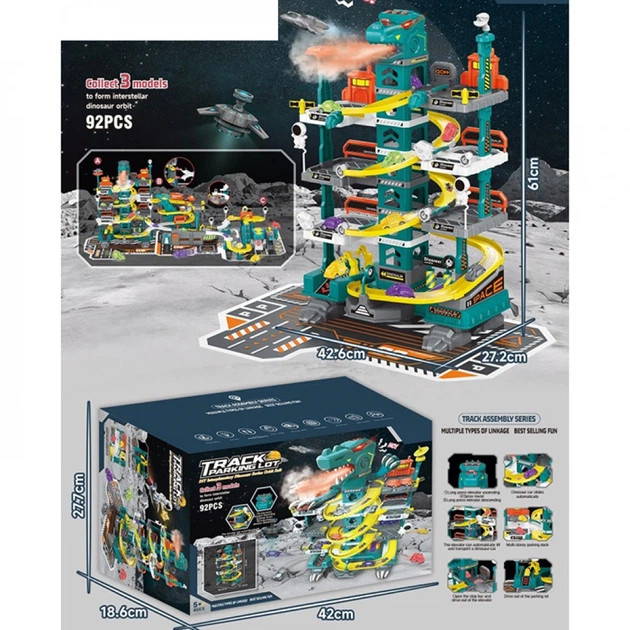 پارکینگ اسباب بازی ماشین بازی ۹۲ قطعه دارای آسانسور