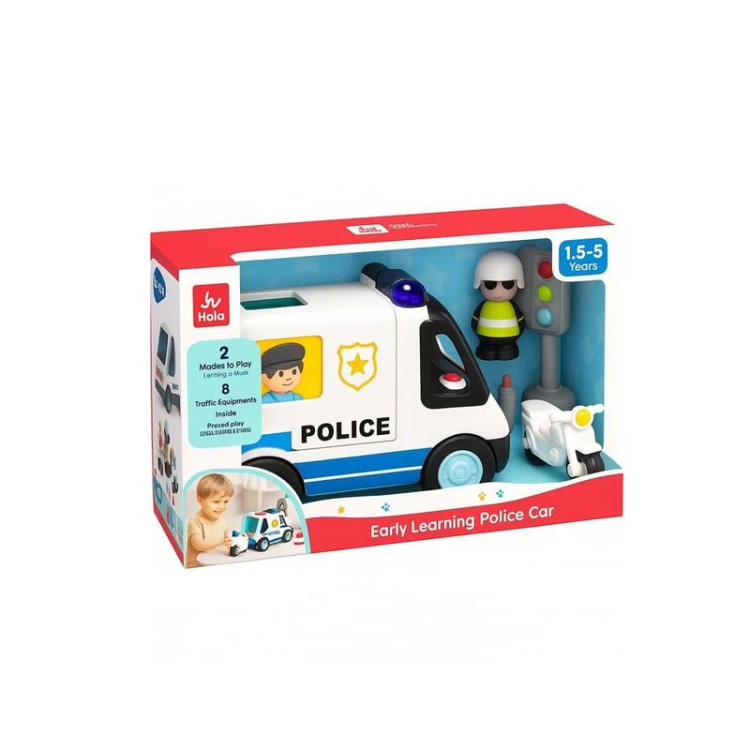 ماشین پلیس موزیکال هولا تویز HOLA TOYS 9985