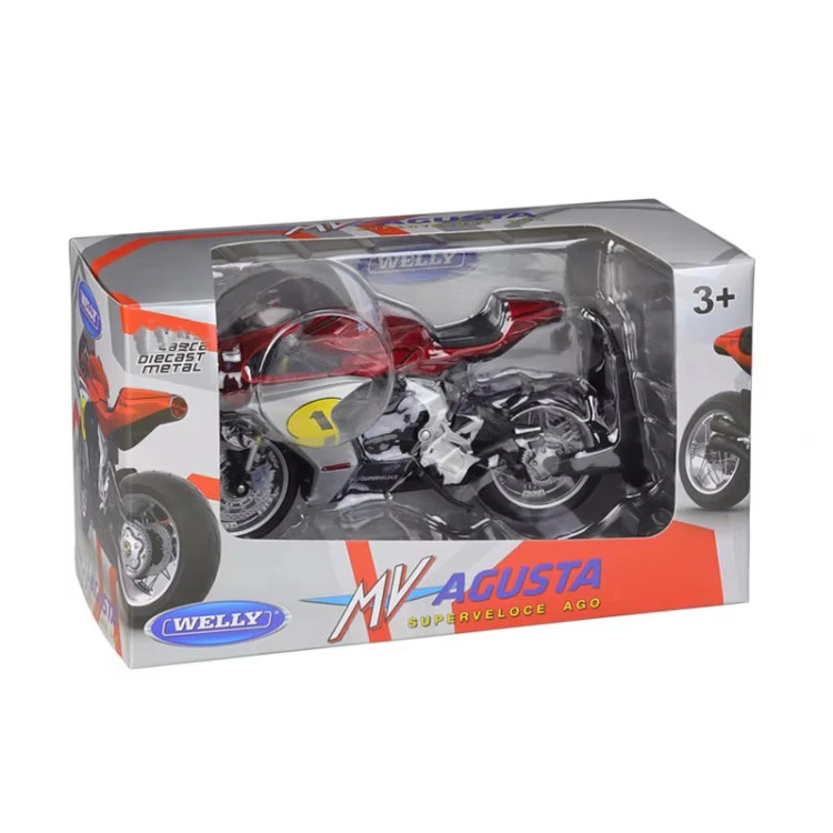 ماکت ویلی موتور فلزی MV AGUSTA SUPERVELOCE AGO کد - MV19660PW