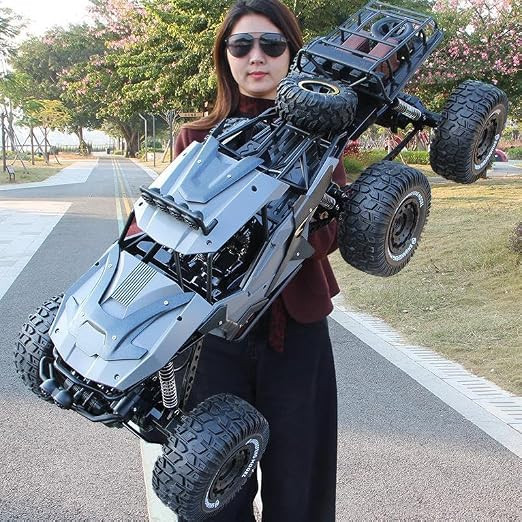 1:8 Scale RC Rock Crawler 6x6 Off-Road Remote Control Truck with 2.4GHz Controller